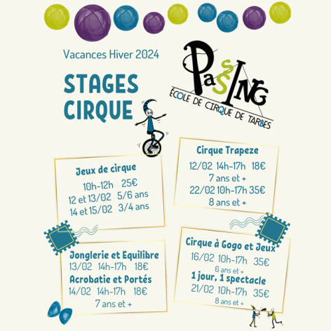 stages cirque tarbes 65 fevrier2024
