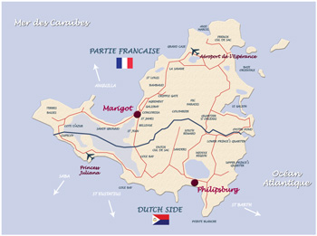 carte saintmartin