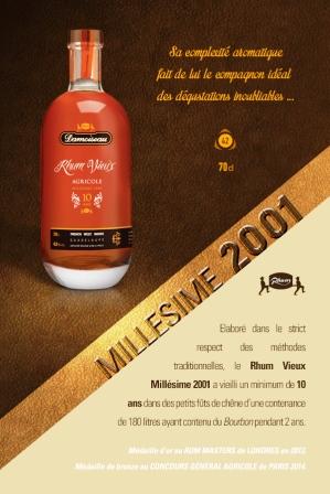 DAMOISEAU RHUM VIEUX 9 2001