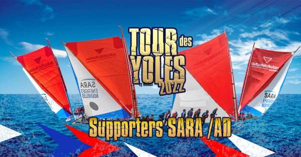 Tour de Martinique des yoles rondes 31 juillet au 7 août 2022 SARA-AUTODISTRIBUTION  DEVANCE UFR-CHANFLOR ET ROSETTE-ORANGE