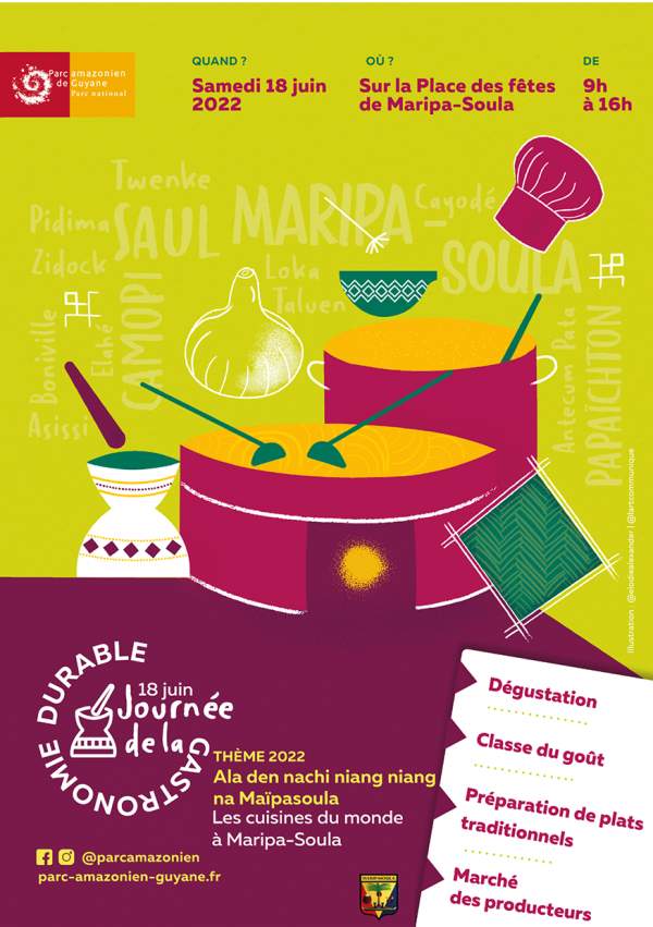 1ère édition de la Journée de la Gastronomie Durable à Maripa-Soula  Les cuisines du monde   18 juin 2022
