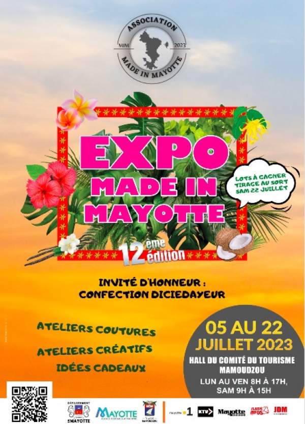 Expo MADE IN MAYOTTE /Mamoudzou/5 au 22 juillet 2023