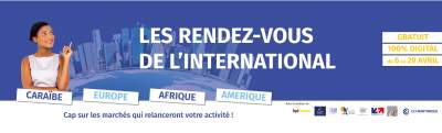 Rendez vous de l&#039;international 2021 sur zoom avec la CCI Martinique 6 au 9 avril 2021.