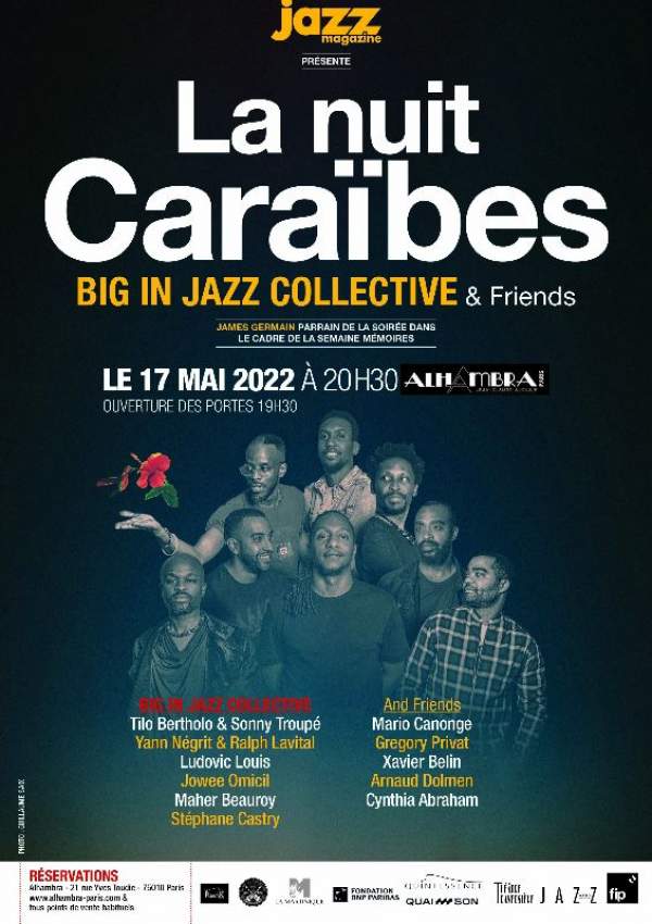 La nuit Caraïbes Big In Jazz Collective & Friends- Paris- 17 mai 2022