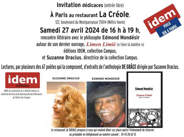 Événements  promolecture-IDEM- Paris et Fort-de-France-avril-mai-juin 2024