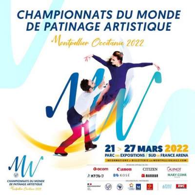 CHAMPIONNAT DU MONDE DE PATINAGE ARTISTIQUE/MONTPELLIER/21 au 27 mars 2022