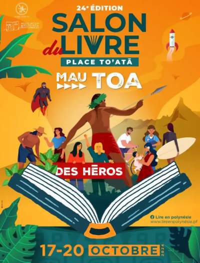 Salon du livre-Papeete- 17 au 20 octobre 2024