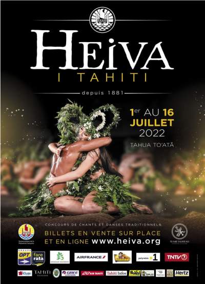 Heiva I Tahiti 2022, concours de chants et danses traditionnels  1 au 16 juillet