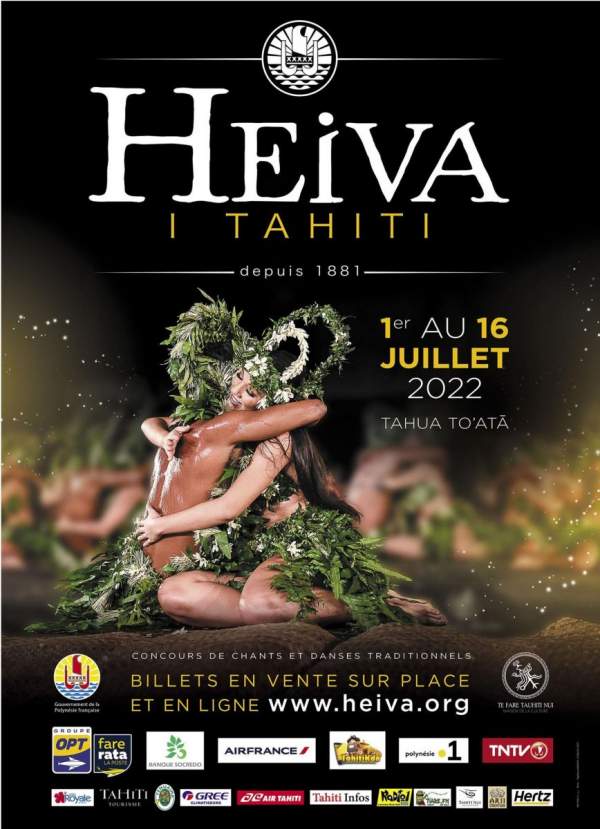 Heiva I Tahiti 2022, concours de chants et danses traditionnels  1 au 16 juillet