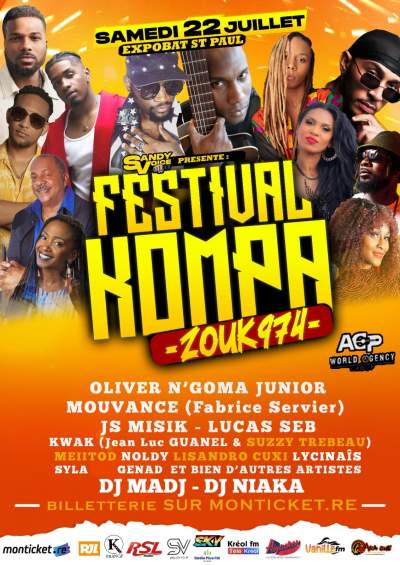 Festival Kompa Zouk 974/Saint Paul/22 juillet 2023