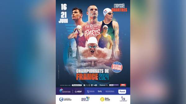 Championnat de France de natation-Chartres- 16 au 21 juin 2024