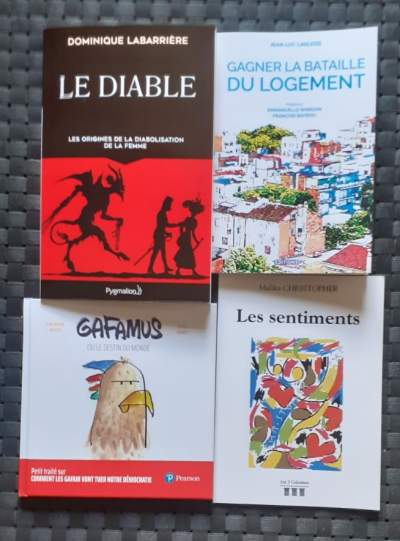 5 livres pour égayer le couvre-feu: Le Diable/Gagner la bataille du logement/Les sentiments/ Gafamus ou le destin du monde/La France de demain