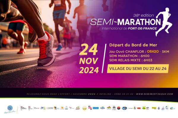 Semi marathon Fort-de-France 24 novembre 2024