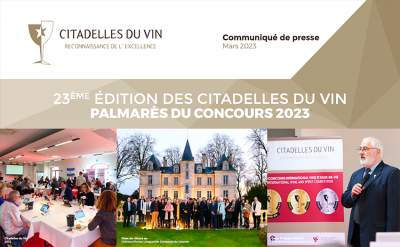 23ème édition des citadelles du vin: palmarès 2023