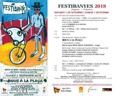 15 ème édition du festival de jeux taurins Festibanyes en Vallespir- Amélie-les-Bains-1 septembre 2018