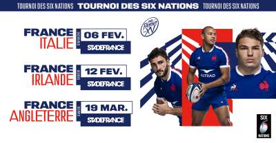 Rugby: début pour le tournoi des 6 nations 2022-La France prend la tête du tournoi avec un bonus offensif contre l&#039;Italie 37/10.