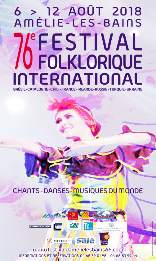 festival folklorique international damelie les bains du 6 au 12 aout
