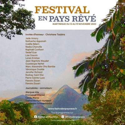Festival en pays rêvé-Martinique-13 au 19 novembre 2023