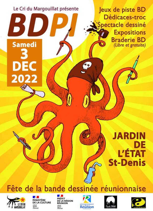 Fête de la bande dessinée pays- samedi 3 décembre 2022-Saint Denis