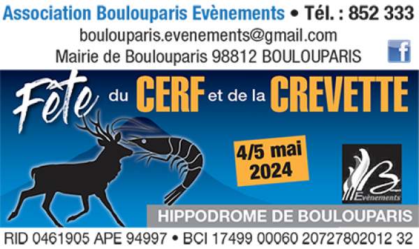 Fête du cerf et de la crevette-Boulouparis-4/5 mai 2024