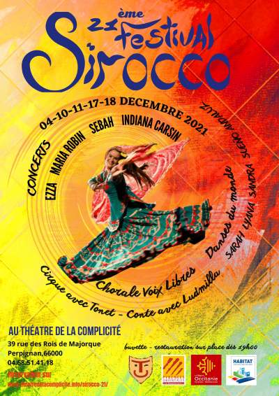 21 ème Festival SIROCCO Perpignan 4/10/11/17/18 décembre 2021