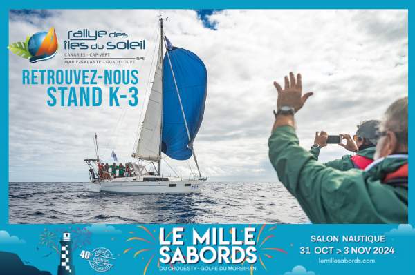 Rallye des Îles du soleil:salon nautique du mille sabord au Crouesty 31 octobre au 3 novembre 2024