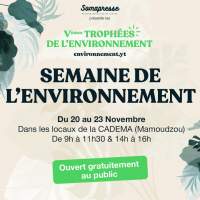 La semaine de l'environnement à Mayotte-20 au 23 novembre 2023