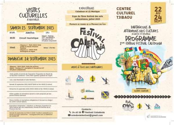 Rendez-vous du 22 au 24 septembre au Centre culturel Tjibaou pour la 2ème du Festival Caledonia.