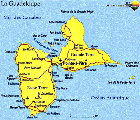 carte guadeloupe